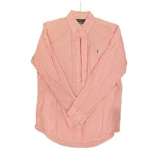 Ralph Lauren pink and white dress shirt medium